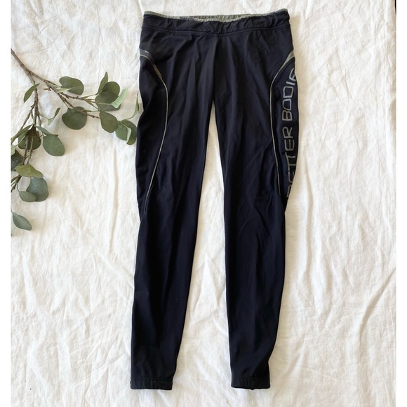 Better Bodies Black with Camouflage Workout Leggings - Picture 6 of 7